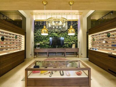 Giardino verticale interno - verde verticale interni - Ottica Spoto Ragusa