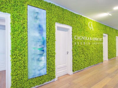 Muschio stabilizzato da parete MOSSwall&reg; - Pannelli verde stabilizzato  - Cagnola e Associati Studio Legale