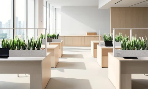 Oxy Table- il divisorio smart che unisce illuminazione, verde e benessere in ufficio